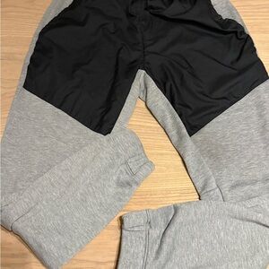 Nike Black and Gray Sweatpants